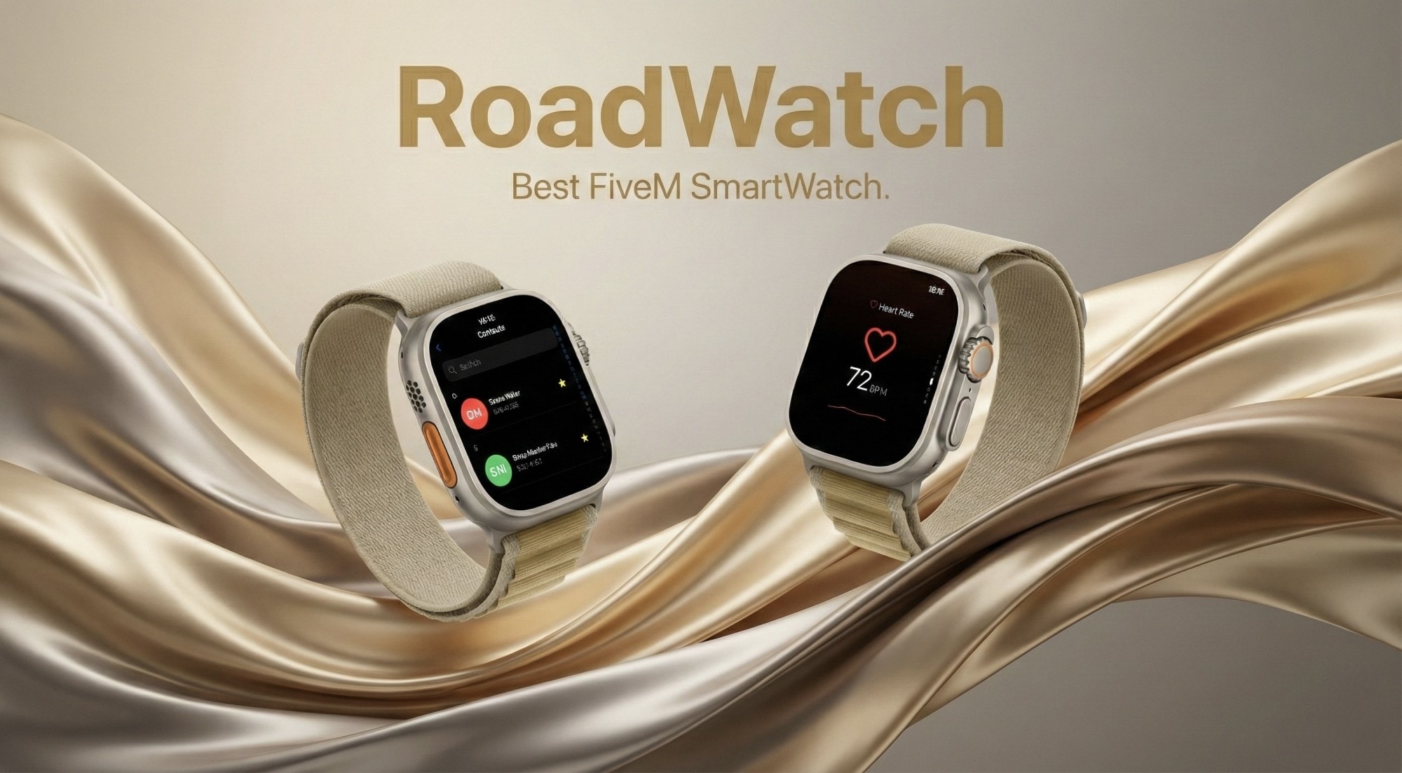 Two RoadWatch smartwatches